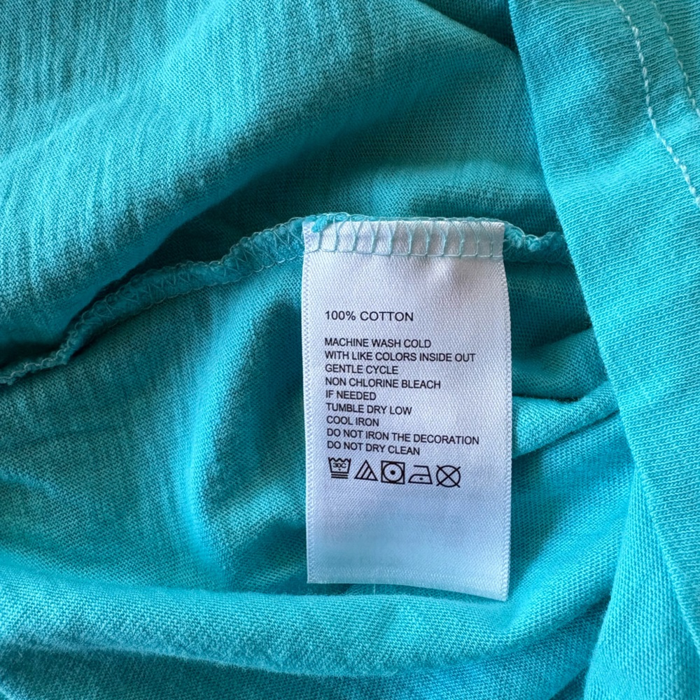 Tommy Bahama Men's Cabo Bay T-Shirt in Clear Ocean Blue Size Medium NWT - Picture 5 of 5